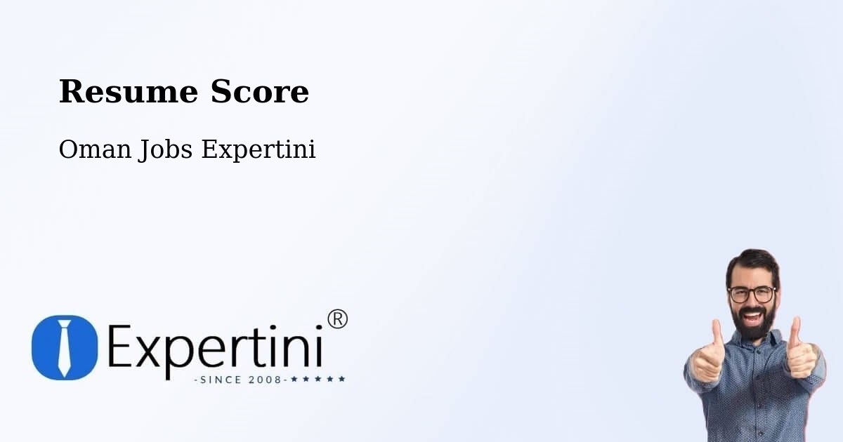 Resume Score & Job Description Match Tool – Şalālah - Oman Jobs Expertini